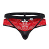 CandyMan Jockstrap Dentelle Lalita Noir et Rouge